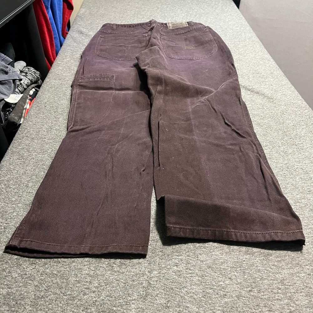 Marithe Francois Girbaud Mens Carpenter Pants Brown Cotton Twill 32x32 Utility